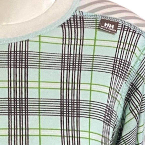 Helly Hansen Long Sleeve Plaid Base Layer | Women's Stay Dry Tech Large - Picture 5 of 5